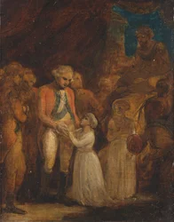 Dwaj synowie Tipu Sahiba, sułtana Mysore, przekazani jako zakładnicy generałowi Cornwallisowi